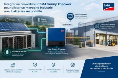 comment intégrer un convertisseur sma sunny tripower pour piloter un microgrid industriel avec batteries second‑life